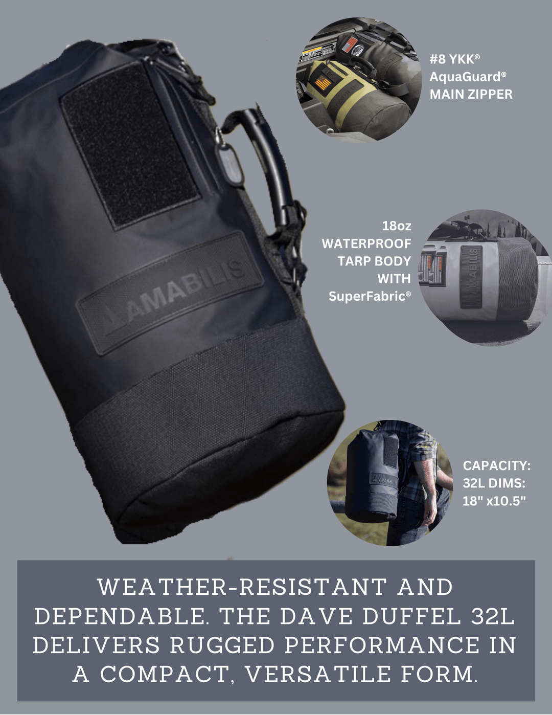 Dave Duffel 32L – AMABILIS